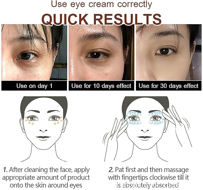 Magic Eye Cream, Instantly Remove Under Eye Bags Wrinkles Puffiness Dark Circles and Fine Lines, Anti Aging Eye Cream for Men Women-Velvo Beauty