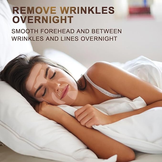 Facial Wrinkle Patches - 192 Pcs Face Patches for Overnight to Reduce Forehead Wrinkles, Smile Lines, Fine Lines & Chin Wrinkles, Anti Wrinkle Facial Patch for Women-Velvo Beauty