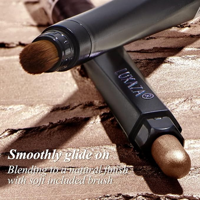 6PCS Cream Eyeshadow Stick Makeup Sets, Metallic And Matte Shimmer Eye Shadow Eye Brightener Stick Pencil Crayon, A01-Brown Neutral-Velvo Beauty