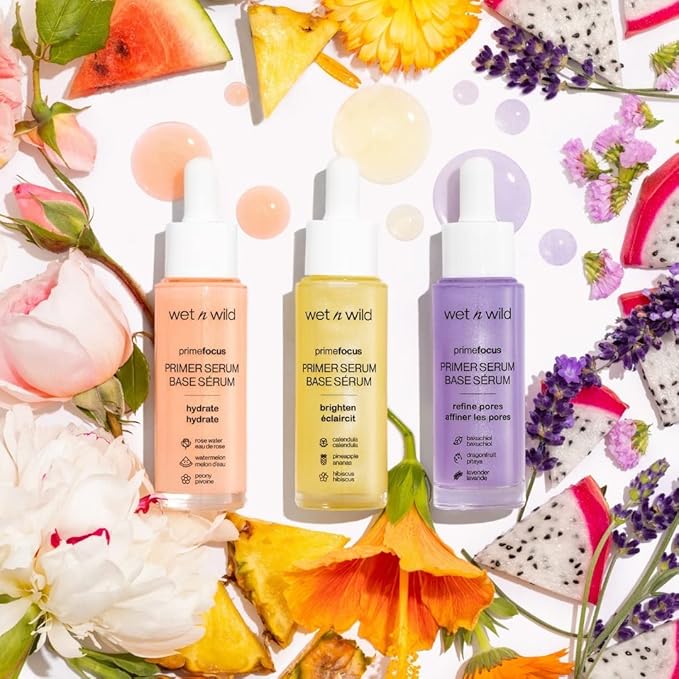 wet n wild Prime Focus Facial Serum Primer Makeup Extending, Hydrating Face Skin Care Product, Reduces Fine Lines And Wrinkles, For Repairing Dry Skin, Retinol Alternative-Velvo Beauty