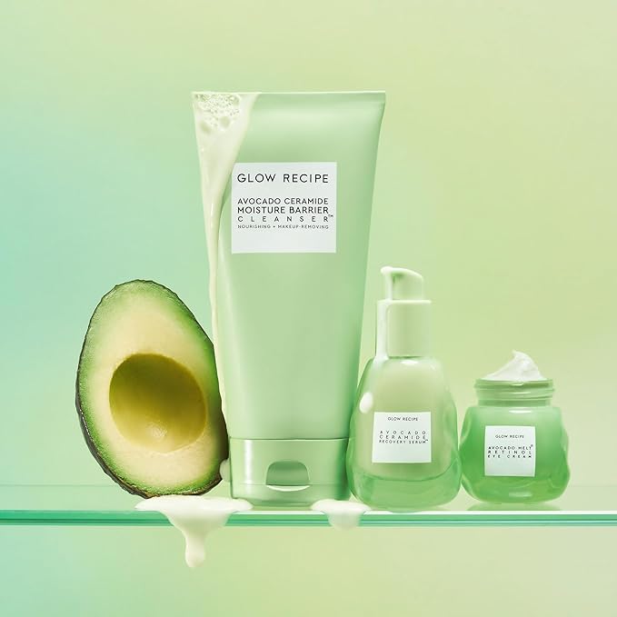 Glow Recipe Avocado Retinol Eye Cream for Wrinkles - Overnight Under Eye Cream for Dark Circles, Firming & Brightening Dull, Puffy Eyes - Time Release Niacinamide & Caffeine Eye Cream (15ml)-Velvo Beauty