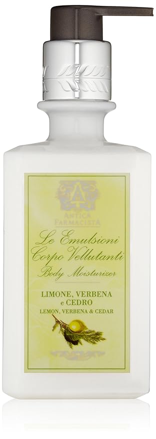 Antica Farmacista Body Moisturizer - Moisturizing Scented Lotion - Premium Body Moisturizer - Luxury Gift for Women & Men - Hand & Skin Hydration - Lemon, Verbena and Cedar, 10 Fl Oz-Velvo Beauty