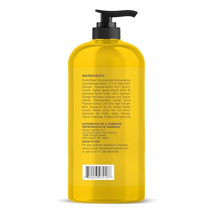 Botanic Hearth Keratin Shampoo | With Argan Oil, Collagen & Biotin | Best For Dry Damaged, Fizzy & Color Treated Hair | Hair Thickening & Sulfate Free | 16 Fl Oz (Pack Of 1)-Velvo Beauty