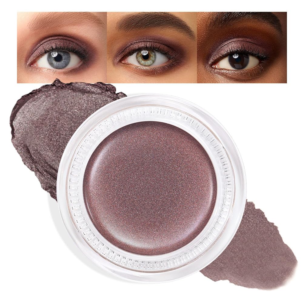 Cream Glitter Taupe Shimmer Metallic Eyeshadow Palette Makeup, Natural Single Mini Instant Holographic Eyeshadow For Women, Sombras Crema Para Ojos, Talc, Paraben & Cruelty Free, R04-Velvo Beauty