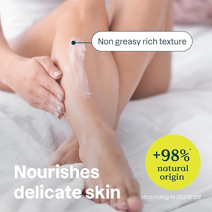 ATTITUDE Body Cream for Sensitive Skin with Oat, EWG Verified, Dermatologically Tested, Vegan, Chamomile, 8 Fl Oz-Velvo Beauty