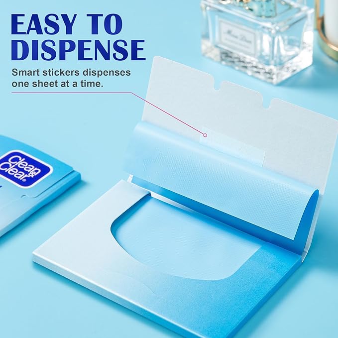 Oil Blotting Sheets From China Replacment for Clean&Clear Oil Absorbing Sheets,2 Pack(total 120sheets) Oil Control Film for Face,High-performance Handy Face Blotting Paper for Oily Skin-Velvo Beauty