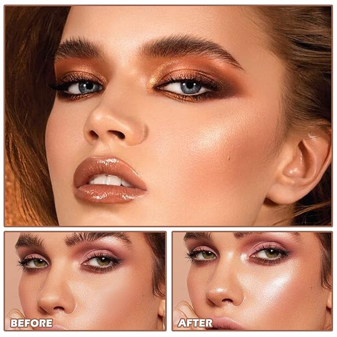 Polvo De Hadas Highlighter Glitter Stick Body Glitter Shimmer Face Brightening Highlighter Contour Powder Makeup Stick Face Blusher Fairy Glitter Highlighter Makeup - 02#Fairy Pink-Velvo Beauty