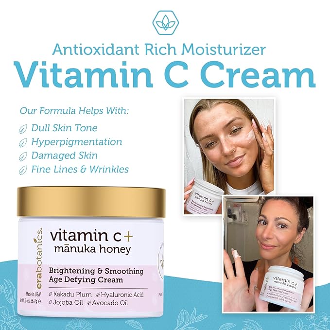Advanced Vitamin C Face Cream - Brightening & Nourishing with Jojoba Oil, Kakadu Plum for Fine Lines, Wrinkles-Velvo Beauty
