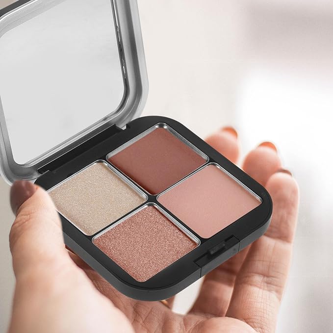 Beaupretty Empty Lipstick Palette Magnetic Eyeshadow Palette Makeup Foundation Blush Container with Mirror for Women Girls Black-Velvo Beauty