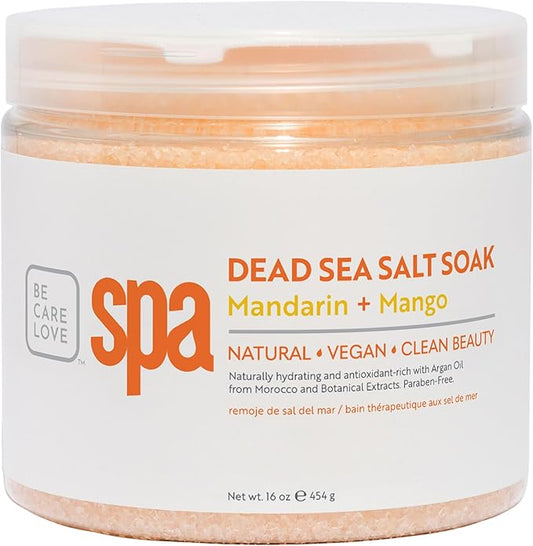 BCL SPA Dead Sea Salt Soak, Mandarin + Mango, 16 oz-Velvo Beauty