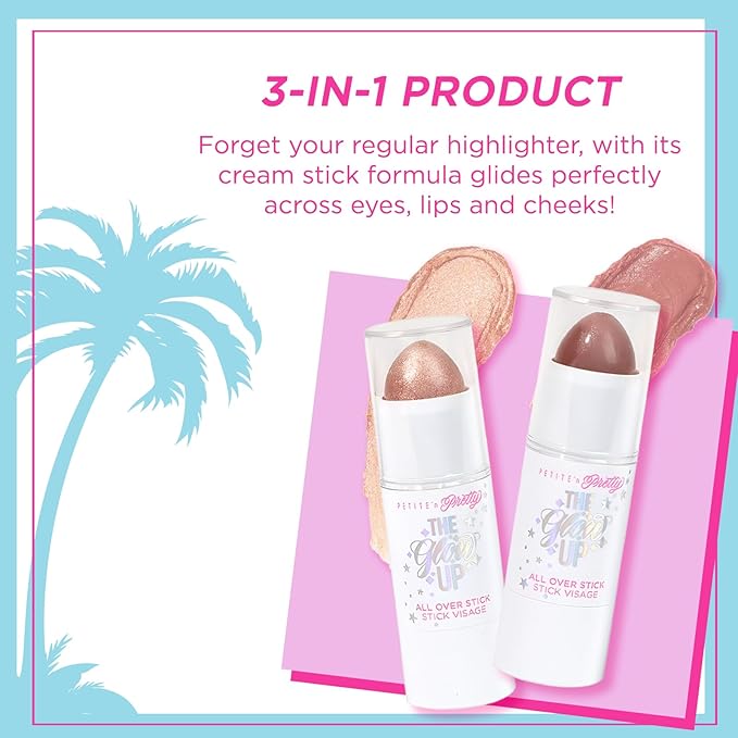 Petite 'n Pretty Multi Stick for Eyes, Lips & Cheeks, 2-Pack (Stay Golden) - Makeup for Kids, Tweens, Teens - Creamy & Shimmery, Made in the USA-Velvo Beauty