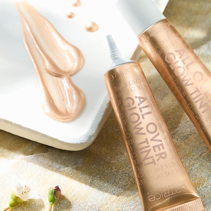 Catrice | All Over Glow Tint | Multi-Use Liquid Highlighter | Eyes, Cheeks, Lips & Body |WIth Vitamin C & Niacinamide, | Long-lasting & Lightweight | Vegan & Cruelty Free (030 | Sun Dip)-Velvo Beauty