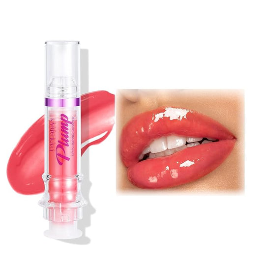 Natural Spicy Lip Plumping Booster Lip Plumping Oil,Lip Plumper Gloss, Ultra-Hydrating & Nourishing Plump and Pout Lip Plumper, Glossy Finish Fuller Lip Plumping Lip Gloss for Women Girls(04#)-Velvo Beauty