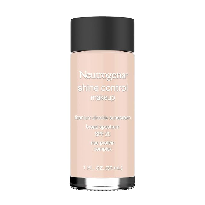 Neutrogena Shine Control Liquid Makeup Broad Spectrum Spf 20, Natural Ivory 20, 1 Oz.-Velvo Beauty