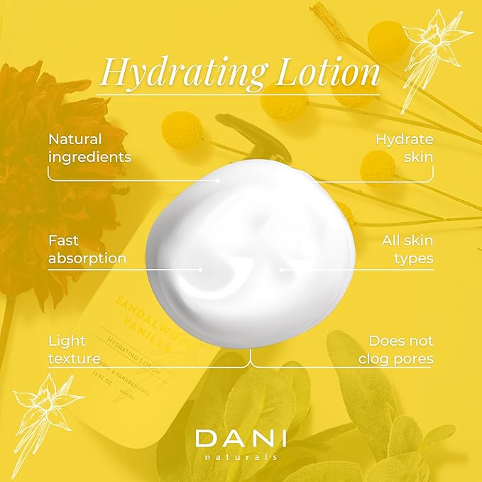 Naturals Hand & Body Lotion - Warm Sandalwood Vanilla Scented Aromatherapy Moisturizer, Deep Hydration for Dry & Dull Skin with Shea Butter, Aloe Vera, & Vitamin E, Cruelty-Free & Vegan, 12 Oz-Velvo Beauty