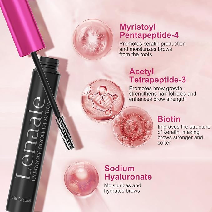 Eyebrow Growth Serum - Advanced Eyebrows Growth Enhancing for Women - Eye Brow Serum for Growth Thicker, Fuller, Naturally Beautiful Brows - 5mL-Velvo Beauty