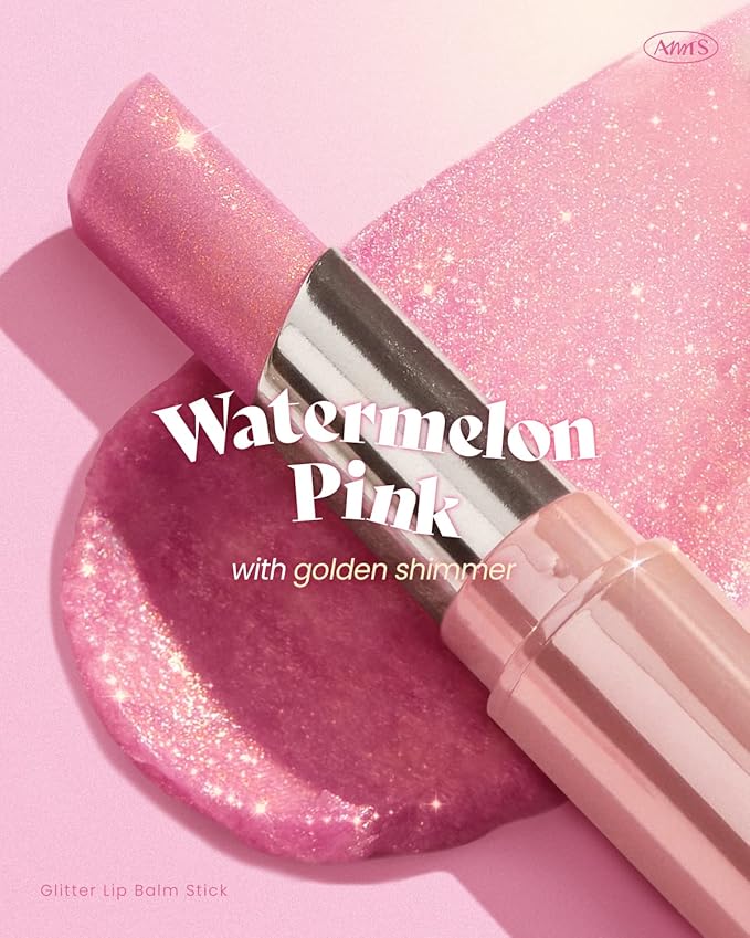 AMTS Tinted Lip Balm Duo - Aurora Lights & Crystal Lights | Hydrating Glitter Lipstick | Pearl Shimmering Daily Lip Makeup for dry, cracked, chapped lips | korean beauty Moisture Lip Tint-Velvo Beauty
