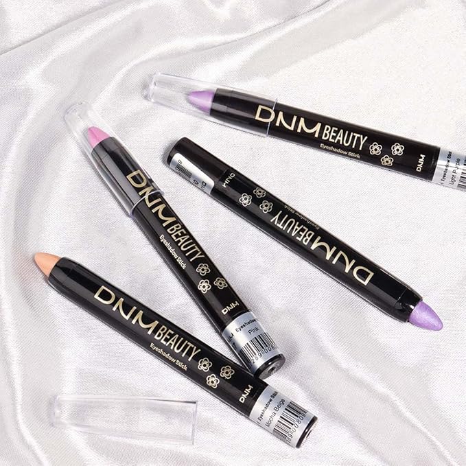 evpct Violet Shimmer Cream Eye Shadow Brightener Sticks Set for Eyes, Violet Shimmery Matte Pencil Eye shadow Applicator Stick Pen Palette Makeup Waterproof sombras en crema para ojos 09#-Velvo Beauty