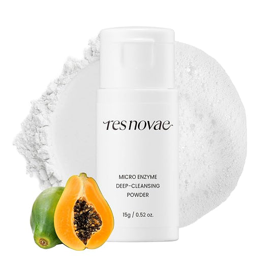 Enzyme Cleansing Powder – 15g (0.53 oz) – Purifies Pores, Removes Blackheads & Whiteheads, With Papain Enzyme for Smooth & Clear Skin | Low pH, Non-Irritating, For Sensitive Skin-Velvo Beauty