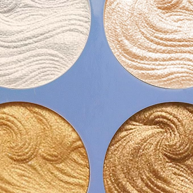 Boobeen Highlighter Makeup Highlighter Palette Powder Shimmer Highlighter Makeup Facial Illuminator Bronzer Palette Waterproof Long Lasting-Velvo Beauty