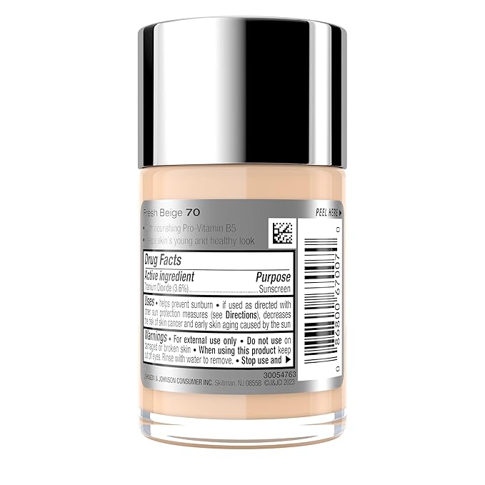 Neutrogena Healthy Skin Liquid Makeup Foundation, Broad Spectrum SPF 20 Sunscreen, Lightweight & Flawless Coverage Foundation with Antioxidant Vitamin E & Feverfew, Fresh Beige, 1 fl. oz-Velvo Beauty