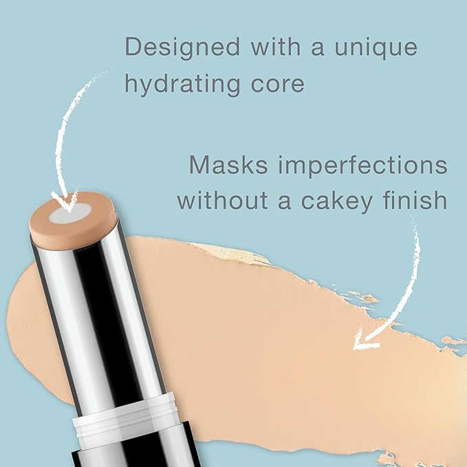 Neutrogena Hydro Boost Hydrating Concealer Stick for Dry Skin, Oil-Free, Lightweight, Non-Greasy and Non-Comedogenic Cover-Up Makeup with Hyaluronic Acid, 10/Fair, 0.12 Oz-Velvo Beauty