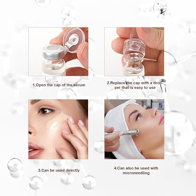 BB Facial Glow Starter Kit Facial Pigment Serum Treatment Kit,Anti-Aging Serum Pigments Set for Micro-needling Skin Treatment 10 Vials 5ml Hyaluronic Acid Ampoule foundation Essence Skin-Velvo Beauty