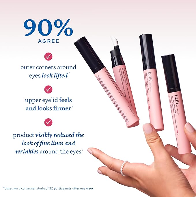 belif Aqua Bomb Lifting Eye Gel | Retinol + Collagen + Peptide for Firming & Plumping | Hyaluronic Acid for Glowy Hydration | Niacinamide for Dark Circles | Korean Skin Care-Velvo Beauty