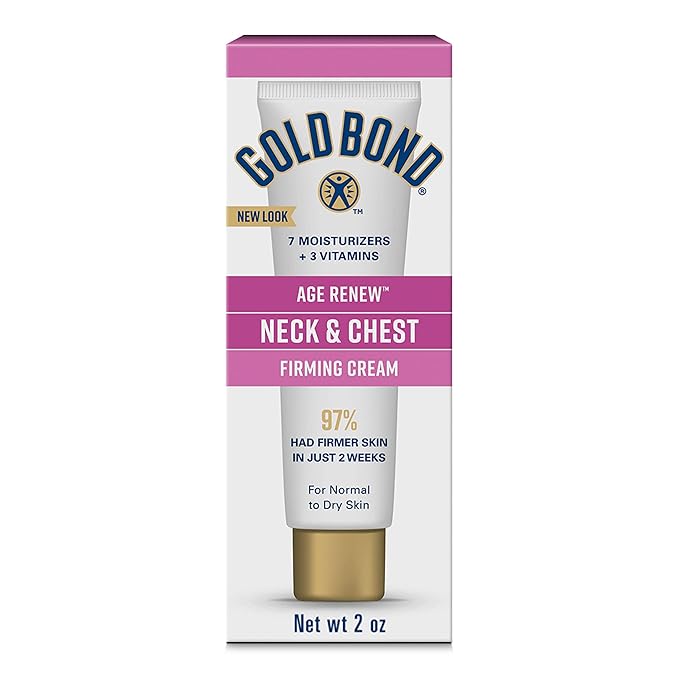 Gold Bond Age Renew Neck & Chest Firming Age Renew Cream, 2 oz., Clinically Tested Skin Firming Cream-Velvo Beauty
