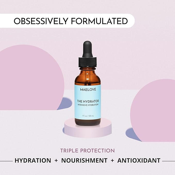 MAELOVE Hydrator Hyaluronic Acid B5 Serum with Resveratrol for Instantly Dewy Glow, Fills Fine Lines, Lightweight and Non Greasy, 1.0 fl oz-Velvo Beauty