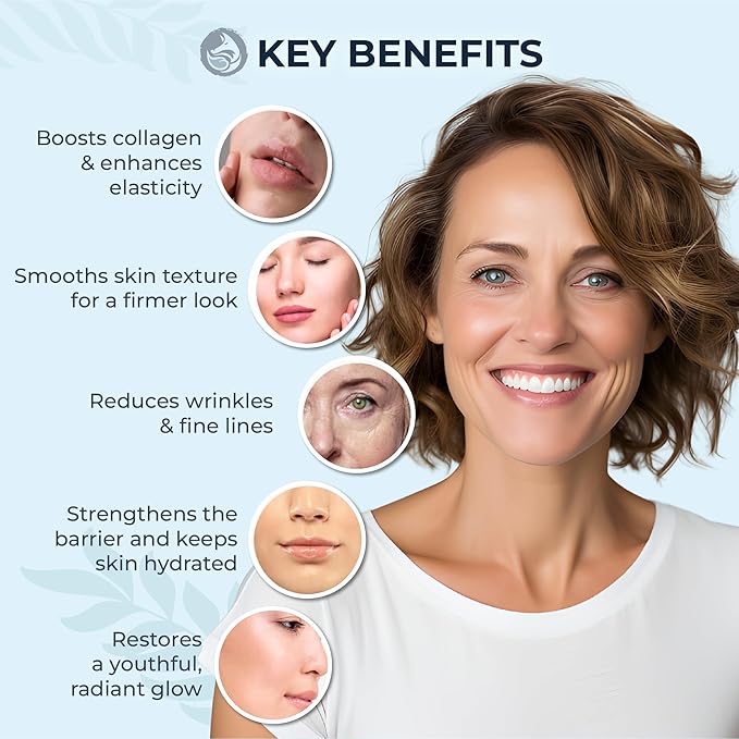 Peptides Serum for Face - Collagen Booster - Anti-Aging - Tighten Lift Hydrate & Plump All Skin Types, Reduce Fine Line & Wrinkles, All Natural Ingredients - Foxbrim Naturals (1 Fl Oz)-Velvo Beauty