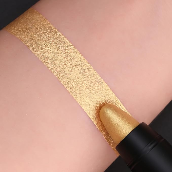 FOCALLURE Ultra Chic Metallic Lipstick,Rich Vitamin E Lip Crayon,Lightweight Shinning Color without Drying or Fading,Long Lasting Lips Makeup,#29 Topaz-Velvo Beauty