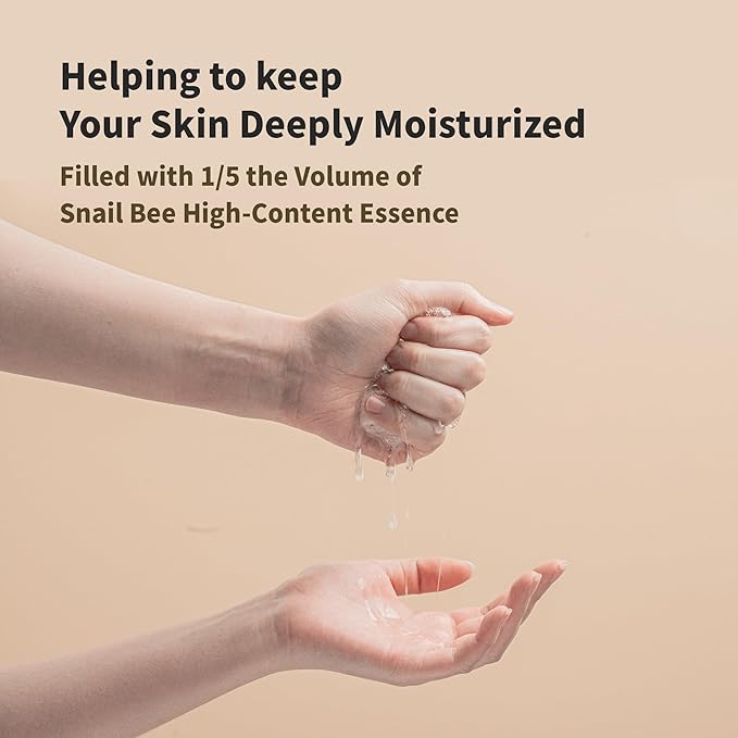 BENTON Snail Bee High Content Mask Pack (20g / 10 Sheets) - Snail Mucin Face Mask With Bee Venom | Korean Skin Care Face Mask Sheets For Moisturizing, Soothing and Nourishing-Velvo Beauty