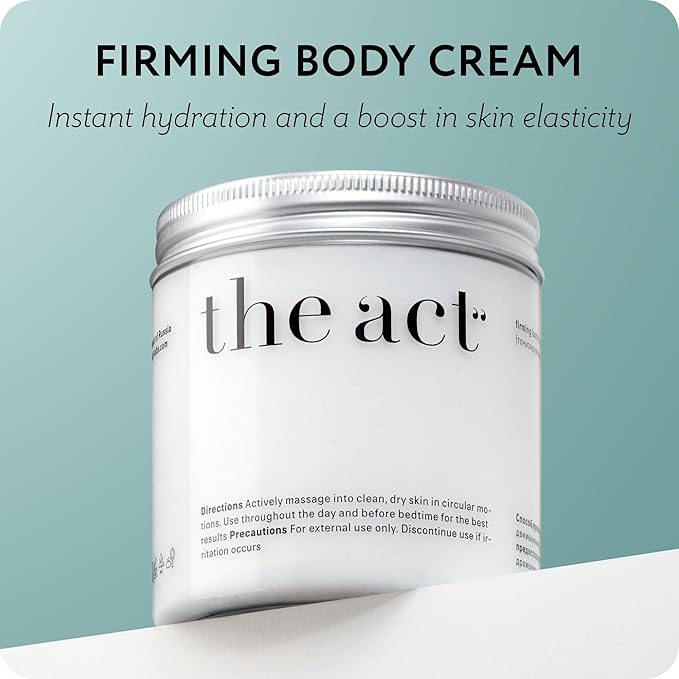 The Act Firming Body Cream – Hydrating Cream with Green Coffee & Lotus – Smooths and Nourishes Skin for a Spa-Like Experience for Men and Women, 8.5 fl oz-Velvo Beauty