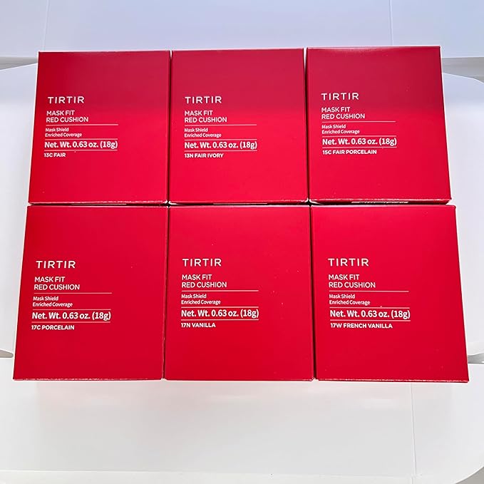 TIRTIR Mask Fit Red Cushion Foundation *Trial Kit* #Light | Japan's No.1 Choice for Glass skin, Long-Lasting, Lightweight, Buildable Coverage, Semi-Matte-Velvo Beauty