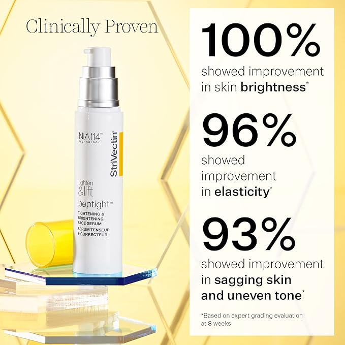 StriVectin Tighten & Lift Peptight Tightening & Brightening Face Serum with Peptides for Even Skin Tone, 1.7 Fl Oz-Velvo Beauty