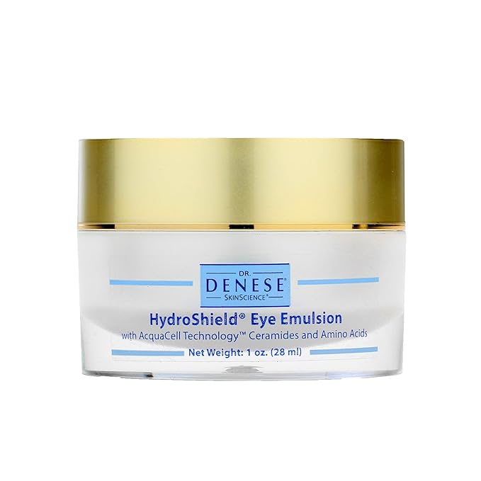 Dr. Denese SkinScience HydroShield Eye Emulsion Increased Hydration with Botanical Stem Cells, Sodium PCA, Watermelon Extract, Ceramides & Amino Acids - Improve the Look of Lines & Wrinkles - 1oz-Velvo Beauty