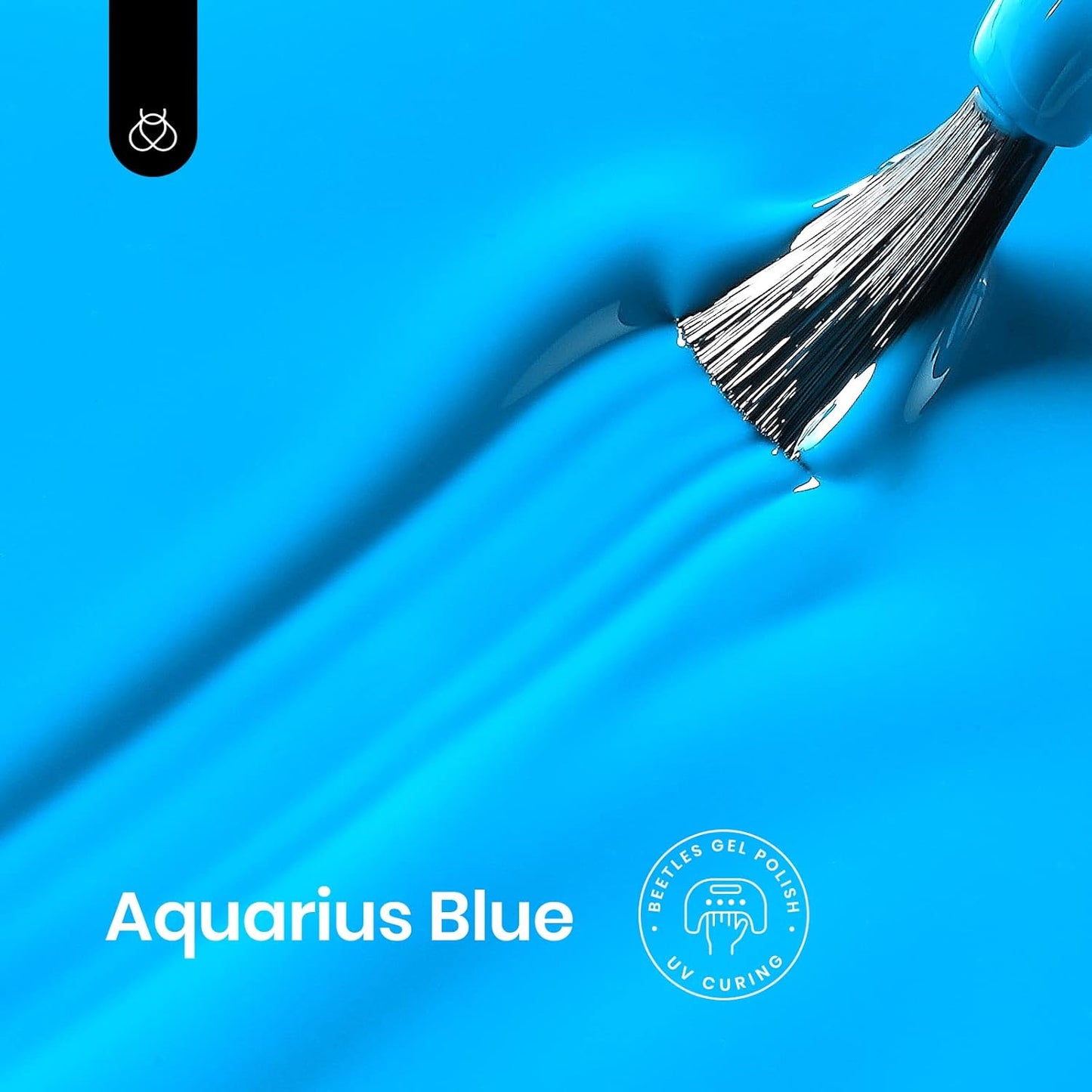 Beetles Blue Gel Polish, 1 Pcs 15ml Bright Blue Gel Nail Polish Soak Off Nail Art Manicure Salon Home DIY Design Uv Nail Lamp Needed Gift for Women-Velvo Beauty