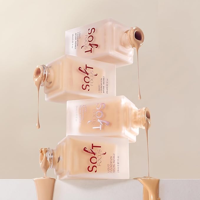Soft Focus Liquid Concealer Foundation, Moisturizing High Coverage Liquid Foundation, Waterproof Long Lasting 24 HR Oil Control Foundation, Matte Lightweight Liquid Concealer for Women, 01-Velvo Beauty