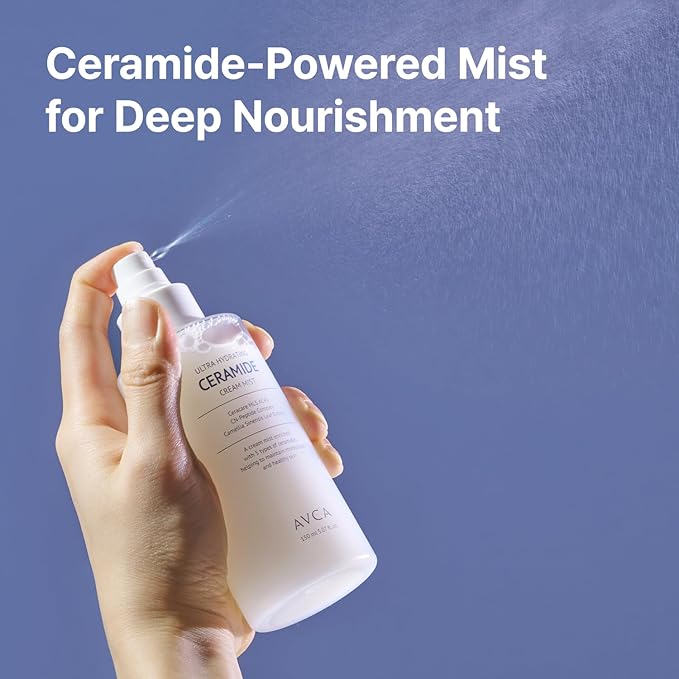 AVCA Ceramide Cream Mist for Deep Hydration and Dewy Glow 5.07 oz-Velvo Beauty
