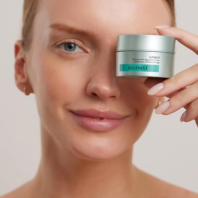 Algenist GENIUS Ultimate Anti-Aging Eye Cream - Firming Under Eye Cream with Vegan Collagen + Microalgae Oil - Helps to Visibly Plump, Smooth and Restore Radiance To Delicate Eye Area (15ml)-Velvo Beauty
