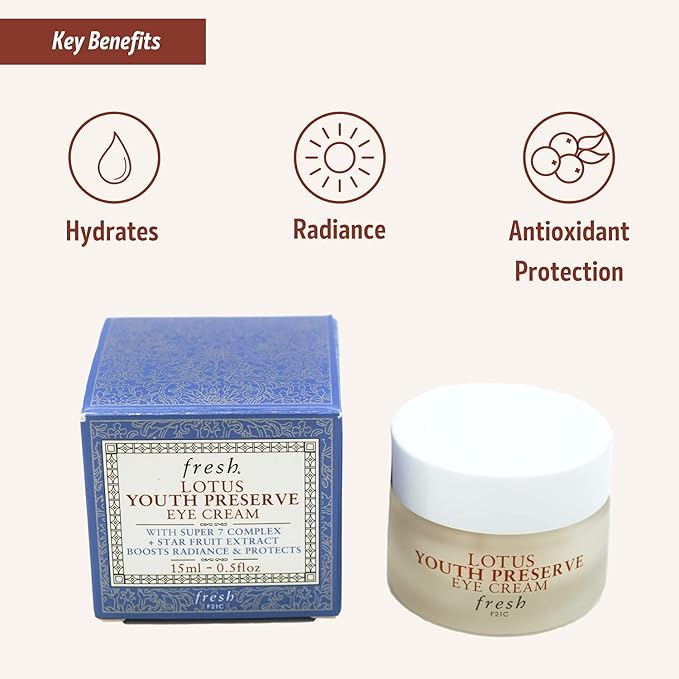 Fresh Fresh lotus youth preserve eye cream, 0.5oz, 0.5 Ounce-Velvo Beauty