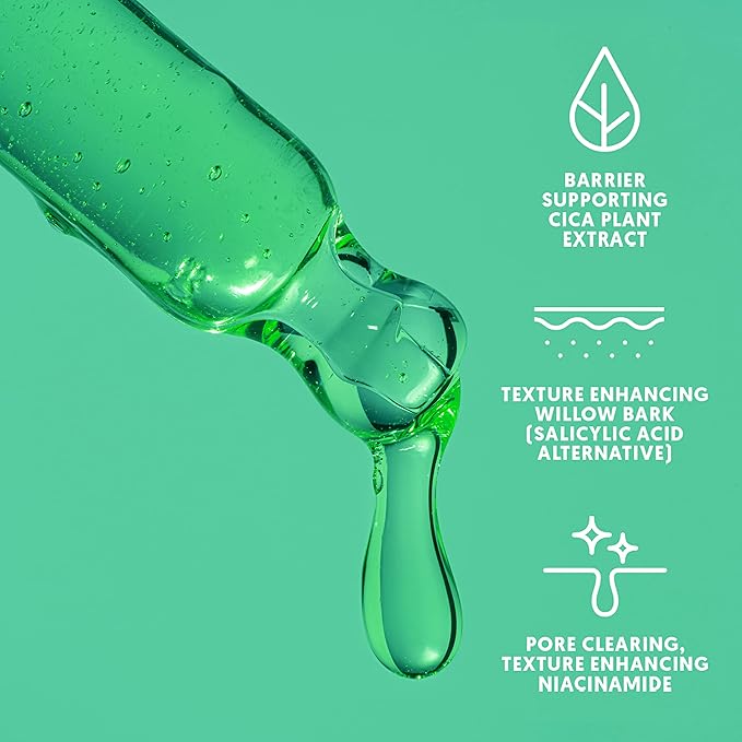By Nature Calming Face Serum - Cica+10% Niacinamide+Willow Bark - Purifying Facial Serum with Cica Plant Extract & Texture Enhancing Niacinamide - Skincare from New Zealand - 1 fl. Oz-Velvo Beauty