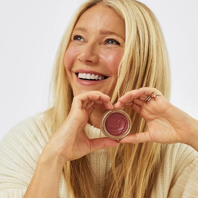 goop Beauty Cream Blush | Sheer Pop of Color for Lips & Cheeks | Vitamin C, Vitamin E, & Safflower Oil | Natural Makeup for Glowing Skin | Paraben & Silicone Free | 0.5 oz | Afterglow - Soft Berry-Velvo Beauty