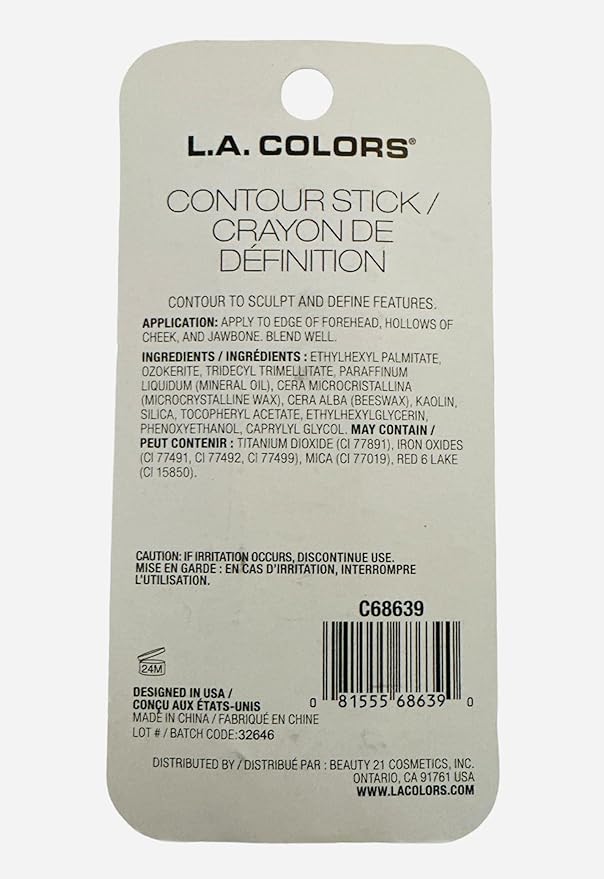 L.A. Colors Contour Stick - Medium CBCS288-Velvo Beauty
