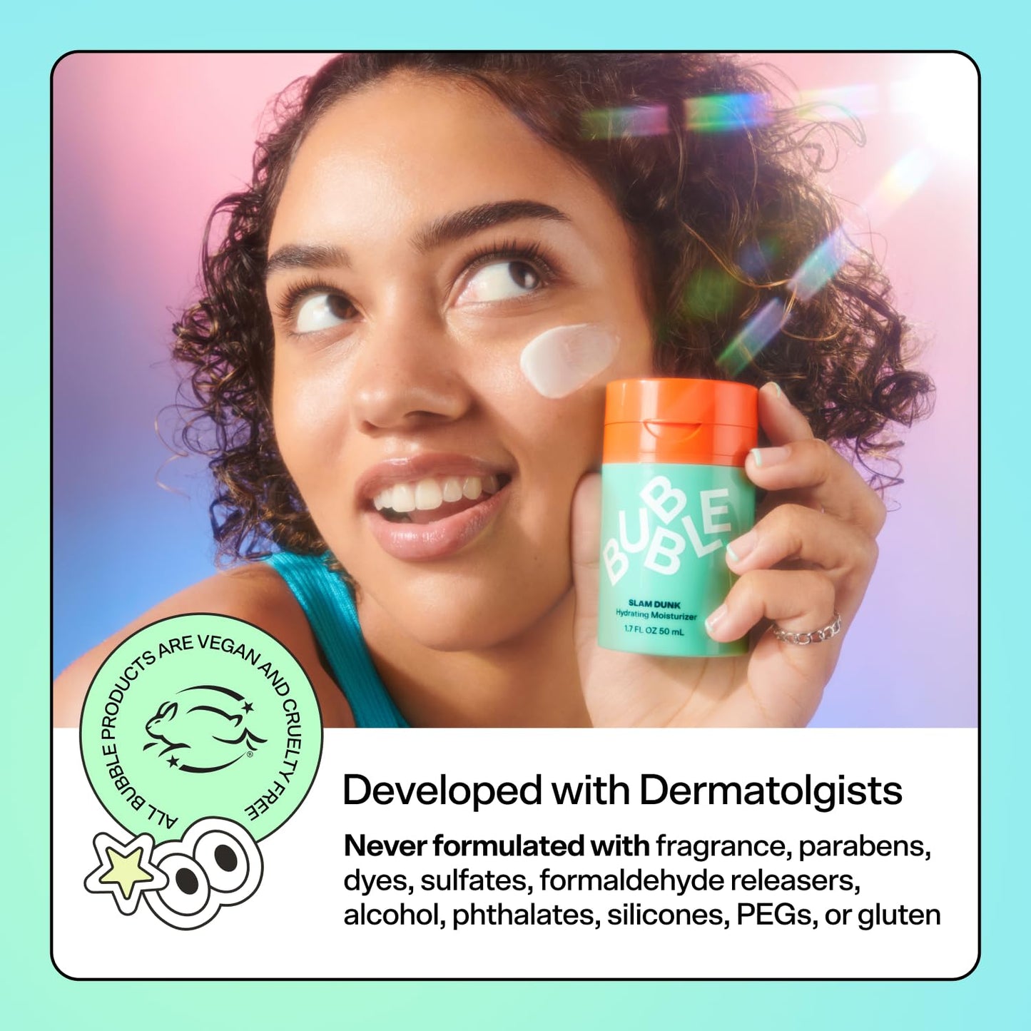 Bubble Skincare Fresh Start Gel Cleanser - Gentle Exfoliating Face Wash for Oily Skin - Formulated with Aloe Vera Juice + Caffeine to Protect and Soothe Complexion (50ml)-Velvo Beauty