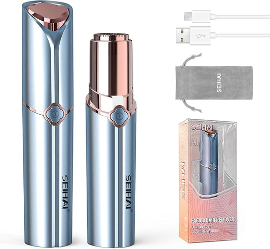 Hair Removal Device, Facial Hair Removal for Women, Rechargeable Hair Remover for Women, Facial Hair Remover for Face, Upper Lip, Chin, with a Branded Storage Bag-Velvo Beauty