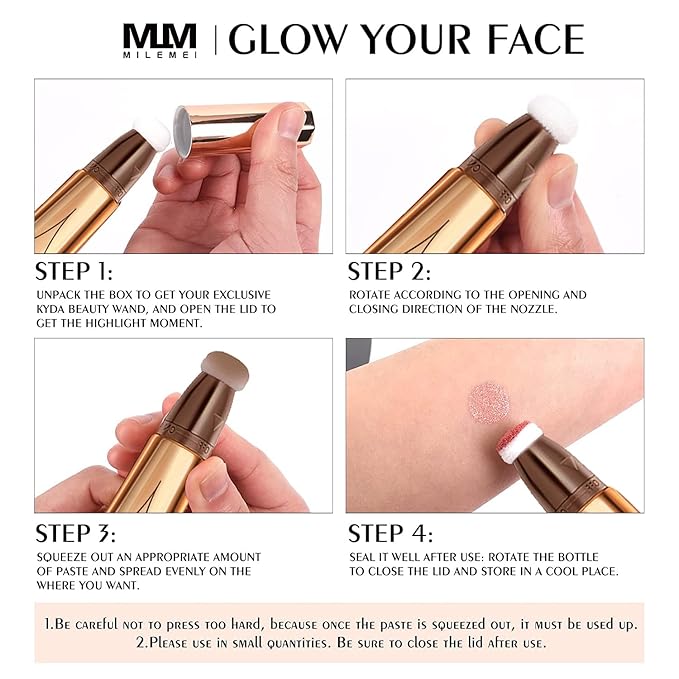 3 Color Contour Beauty Wand, Highlighter ,Face Concealer Contouring with Cushion Applicator Long Lasting & Smooth Matte Finish Liquid Illuminator Makeup Stick .(01 Contour+03 Cherry Red +05 Bronze Gold)-Velvo Beauty