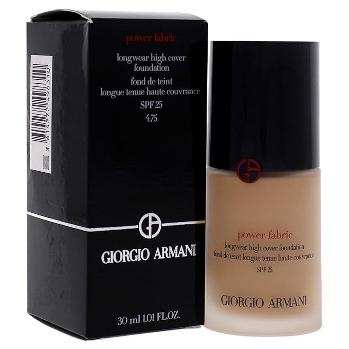 Giorgio Armani Power Fabric Longwear High Cover Foundation SPF 25 - 4.75 Women Foundation 1 oz-Velvo Beauty