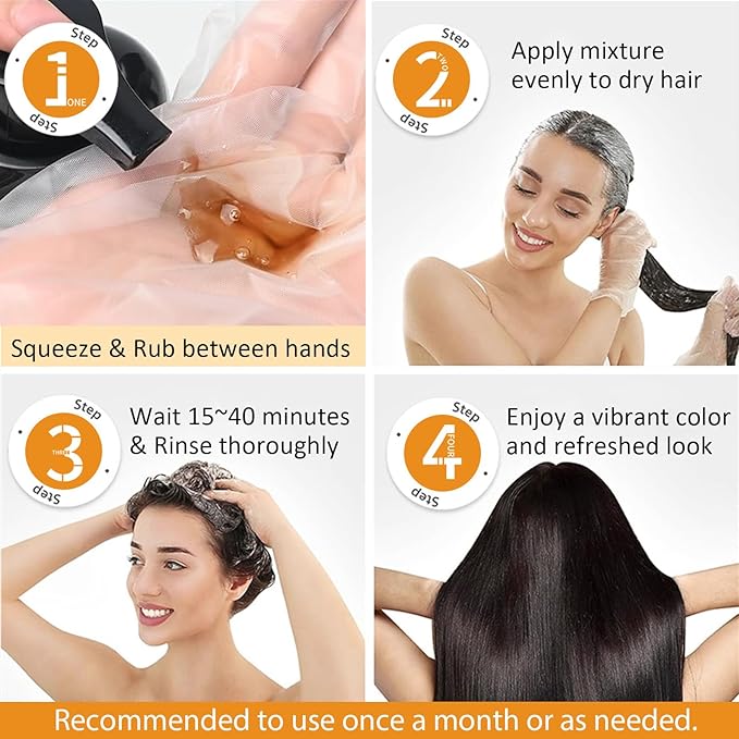 3-in-1 Hair Dye Shampoo Light Brown, Natural Hair Color Shampoo for Gray Hair, Hair Instant Dye Shampoo for Women & Men, Long-Lasting Shampoo Hair Dye Colors Hair in Minutes, Champu Para Canas, 500 Ml-Velvo Beauty